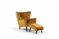 Comfortable golden armchair SIENA