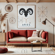 Sofa for those born under the Aries zodiac sign