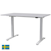 Elektriski augstumā regulējams rakstāmgalds SCANDIC, balts/balts