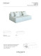 sofa bed sofa with large sleeping area DREAMY