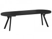 black long extendable dining table MINGO
