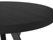 black long extendable dining table MINGO