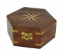Wood box with windrose 9360
