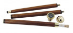 Walking stick with compass & glass tube 9355