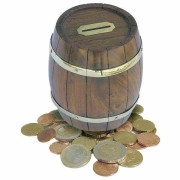 Coin box in barrel shape Nr. 9006